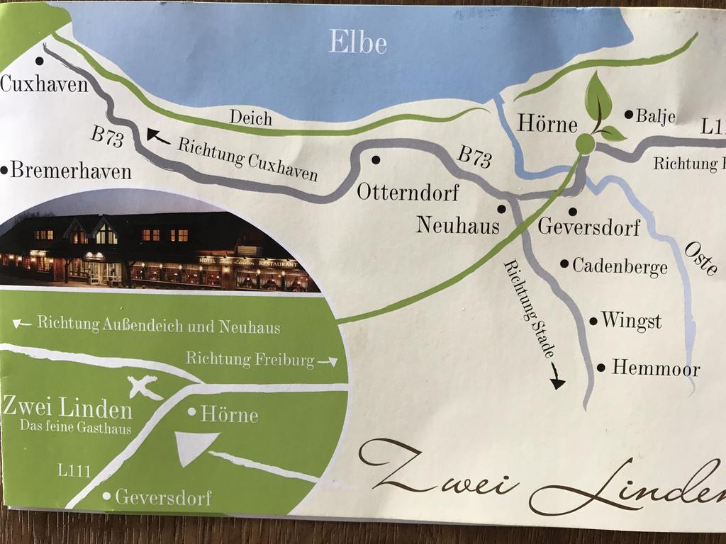 Hotel Zwei Linden - Links Der Elbe - Niedersachsen Balje Екстериор снимка